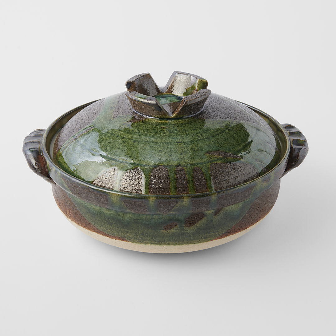 Donabe Pot 4L Deep Forest Glaze – Made In Japan | Japanese Tableware