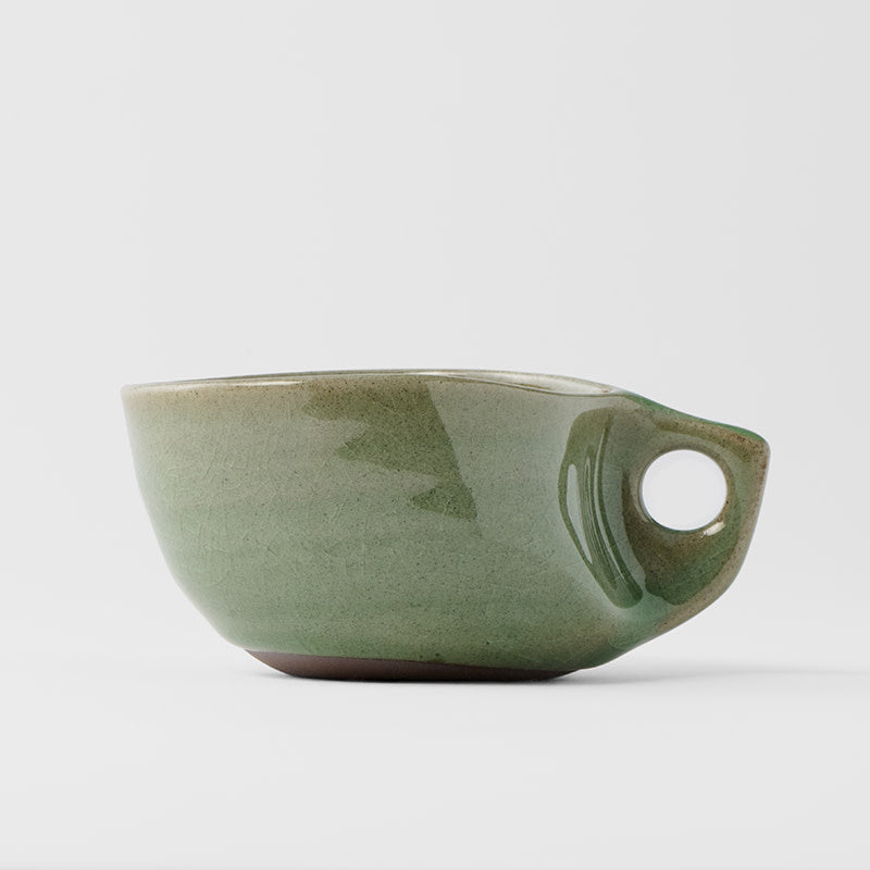 Arc Coffee Cup 8 cm, 140 ml / Green Glaze