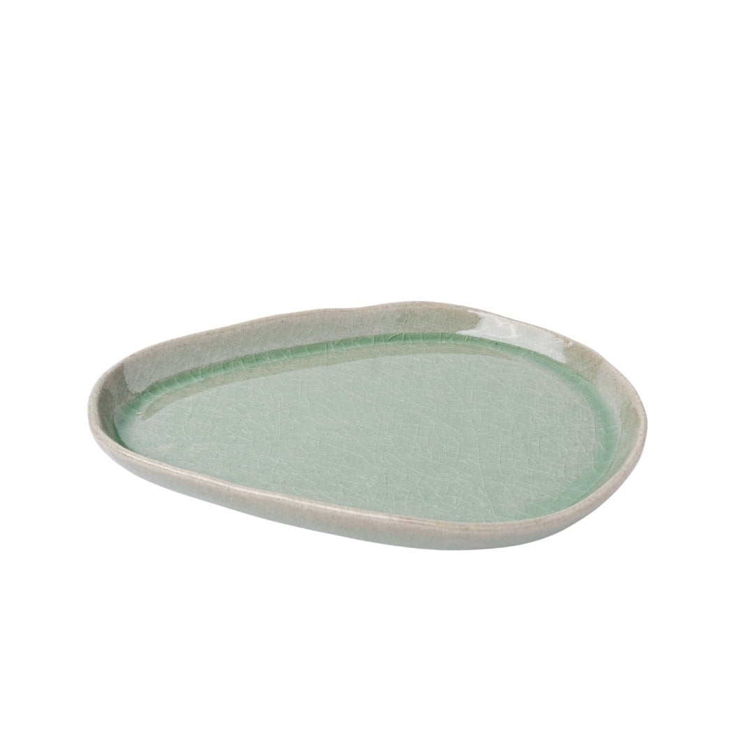 Arc Saucer / Green Glaze