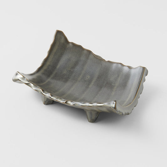 Sushi Plate Swept Side 26cm Mist Glaz