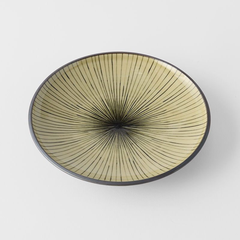 Side Plate, 19.5 cm, Ceramic, Deep Green Glaze, Regular Rim