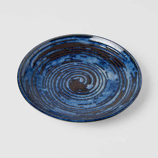 Side Plate 19.5 cm / Copper Swirl Glaze