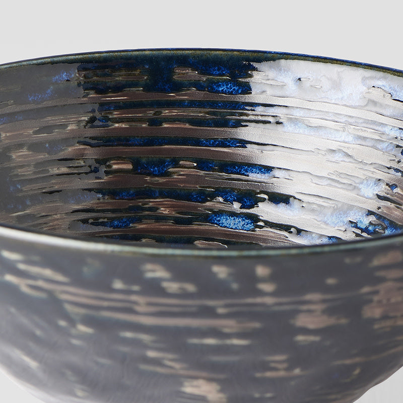 Udon Bowl, 19.5 cm, 800 ml, Copper Swirl Design