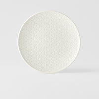 Dinner Plate 25cm White Star Glaze