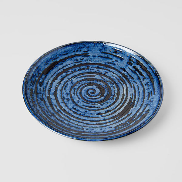 Dinner Plate 25cm Copper Swirl Glaze – Made In Japan | Japanese