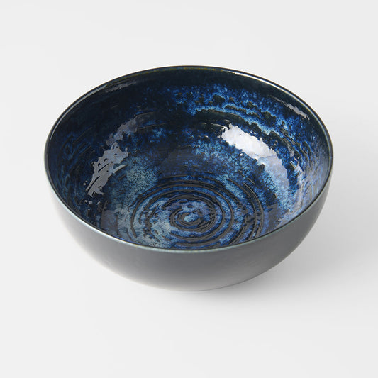 Serving Bowl 24cm Copper Swirl Glaze