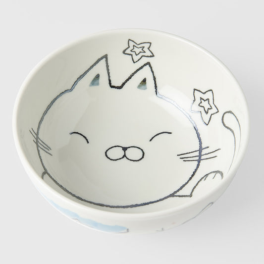 Shallow Bowl 16 cm, 500 ml / Simple Cat Design