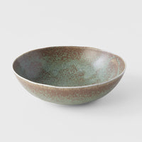 Bowl Oval 16cm Green Fade Glaze