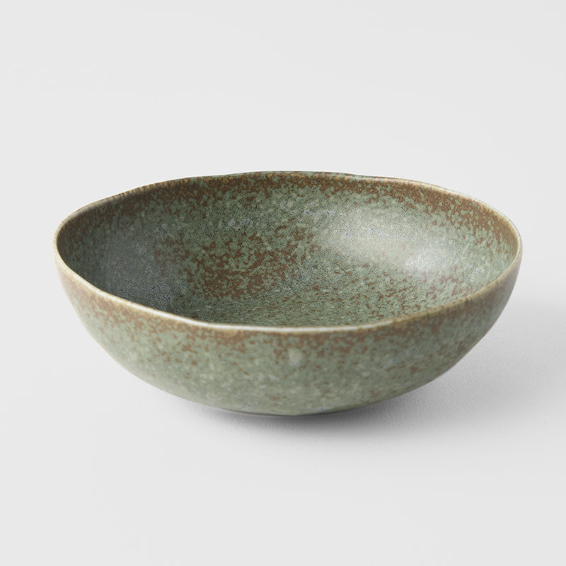 Oval Bowl, 14 x 12.5 cm, 200 ml, Green Fade Design