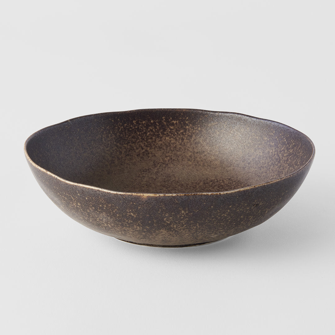 Large Oval Bowl 20 cm, 600 ml / Mocha Glaze