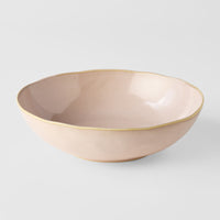 Bowl Oval 19cm Sakura Pink Glaze