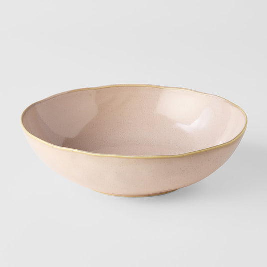 Bowl Oval 20cm Sakura Pink Glaze