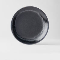 Dinner Plate, 28.5 cm, Ceramic, Matte Black Finish, Regular Rim