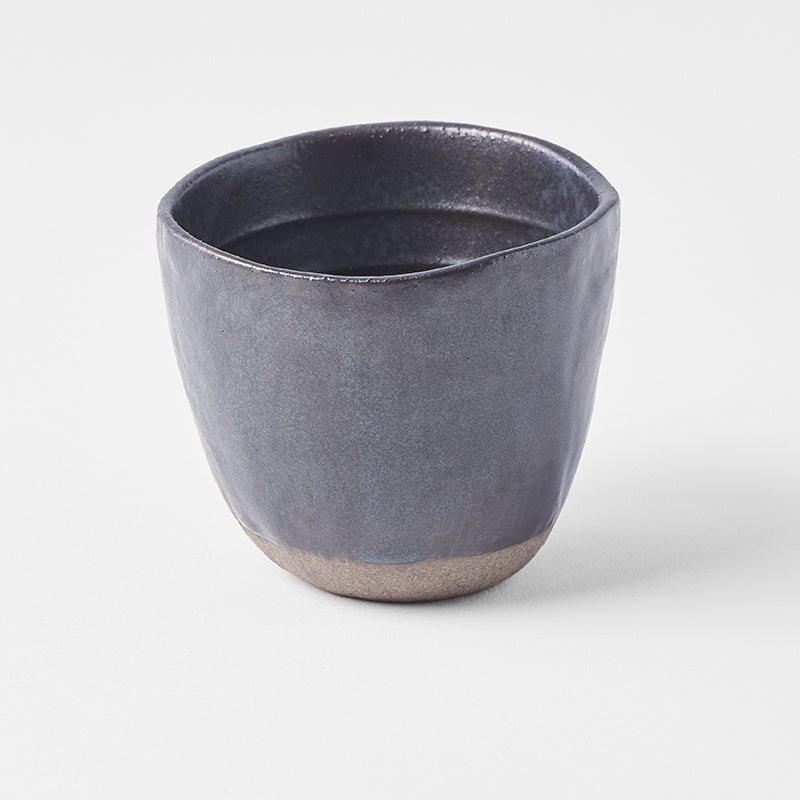 Lopsided Tea-mug 200 ml / Black Brown Glaze