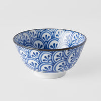 Bowl 13cm Indigo Ikat Petal Crest Pattern Design