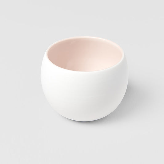 Shochu Cup 300 ml / Matte White W' Light Pink