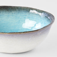 Oval Bowl 17 cm, 450 ml / Sky Blue Glaze