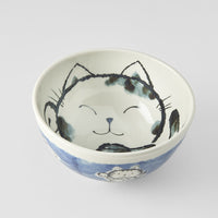 Bowl Kids 16cm Happy Cat Blue Design