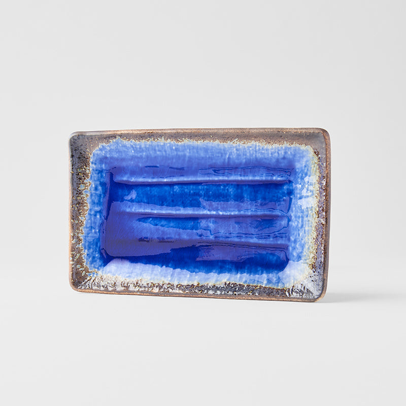 Cobalt Blue Rectangular Plate 21.5 x 13.5 cm