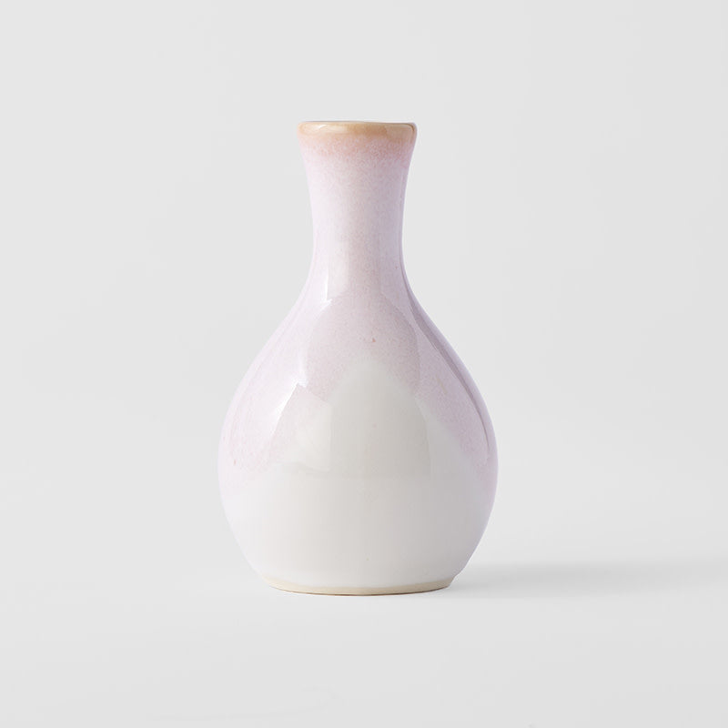 Sake Jug 180 ml / Fluted Pink Ombre