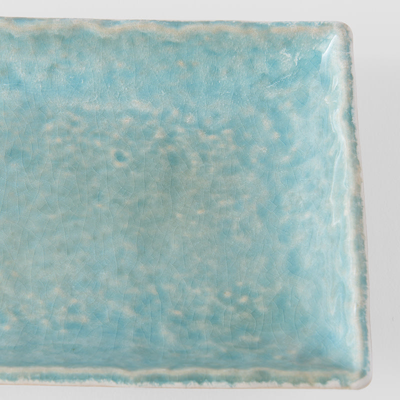 Large Platter 50 cm / Crazed Blue Glaze