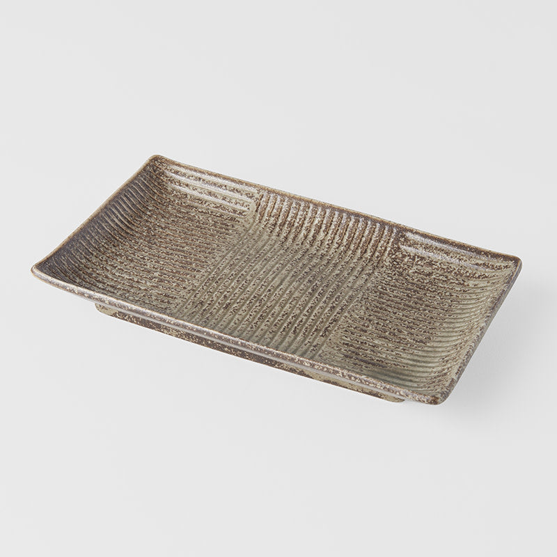 Sushi Plate 21 cm / Light Brown Glaze