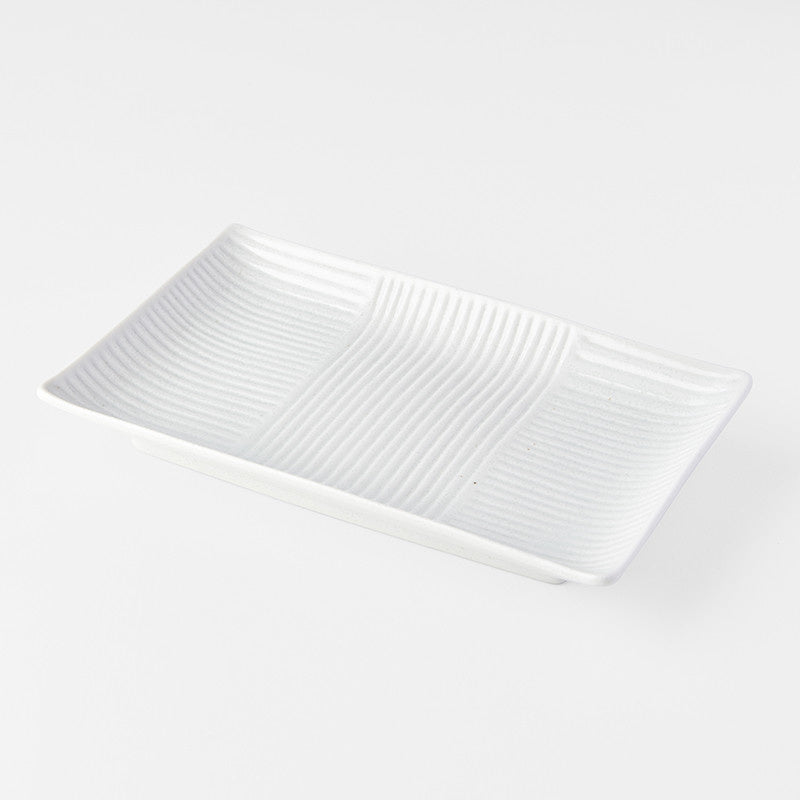 Sushi Plate 21 cm / Line Design White