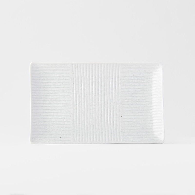 Sushi Plate 21 cm / Line Design White