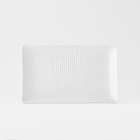 Sushi Plate 21cm Line White Design