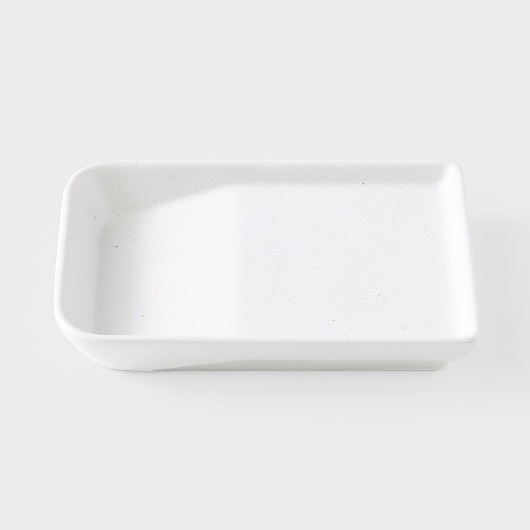 Sauce Dish 13cm Matt White Glaze