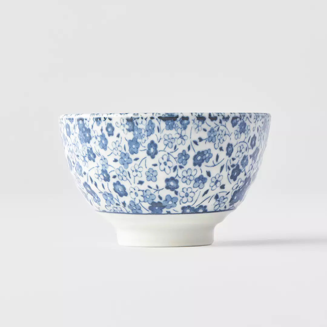 Tea Cup 130ml Blue Daisy Glaze