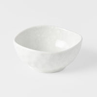 Sauce Dish Organic Shape 9cm Kanso Soft White Glaze