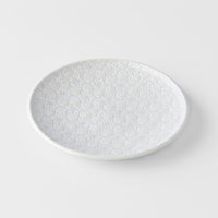 Tapas Plate, 17 cm Diamete, Ceramic, White Star Glaze, Regular Rim