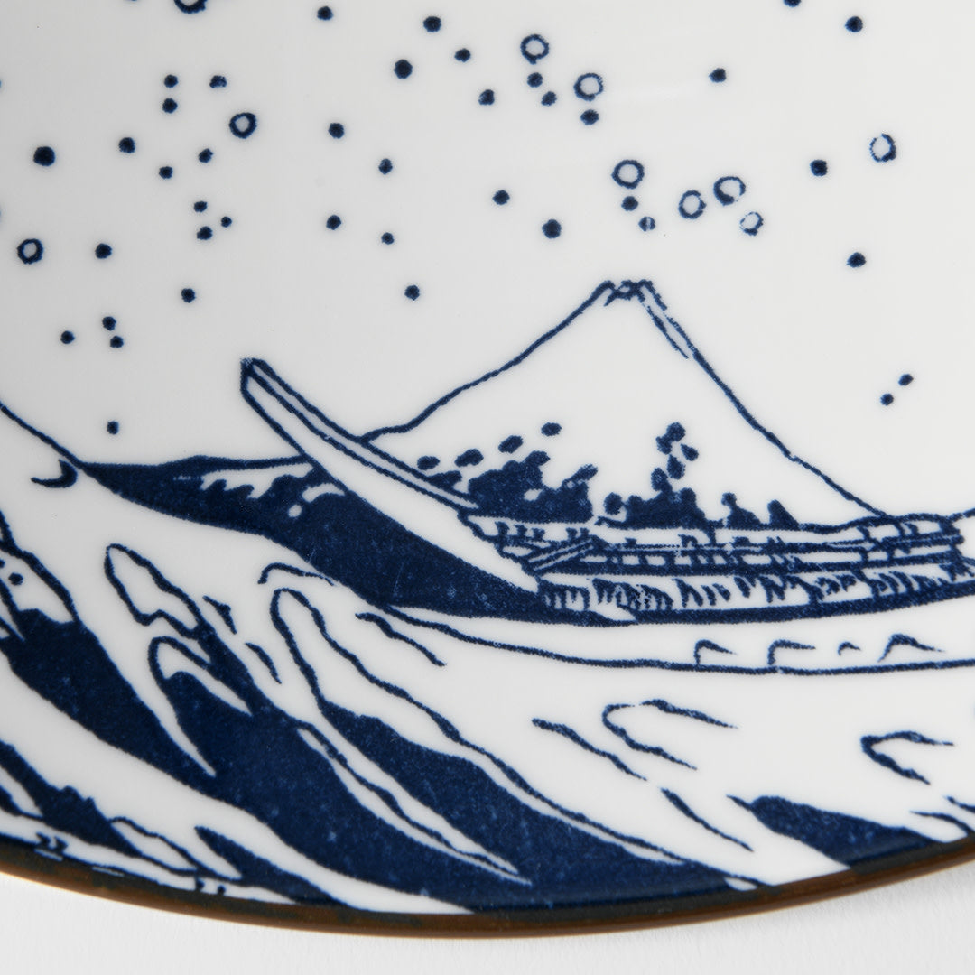 Japanese Tableware Wave Pattern Ramen Bowl 25cm Hokusai Great Wave Design – Made In Japan | Japanese ...