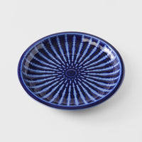 Dinner Plate 25cm Cobalt Rays Glaze