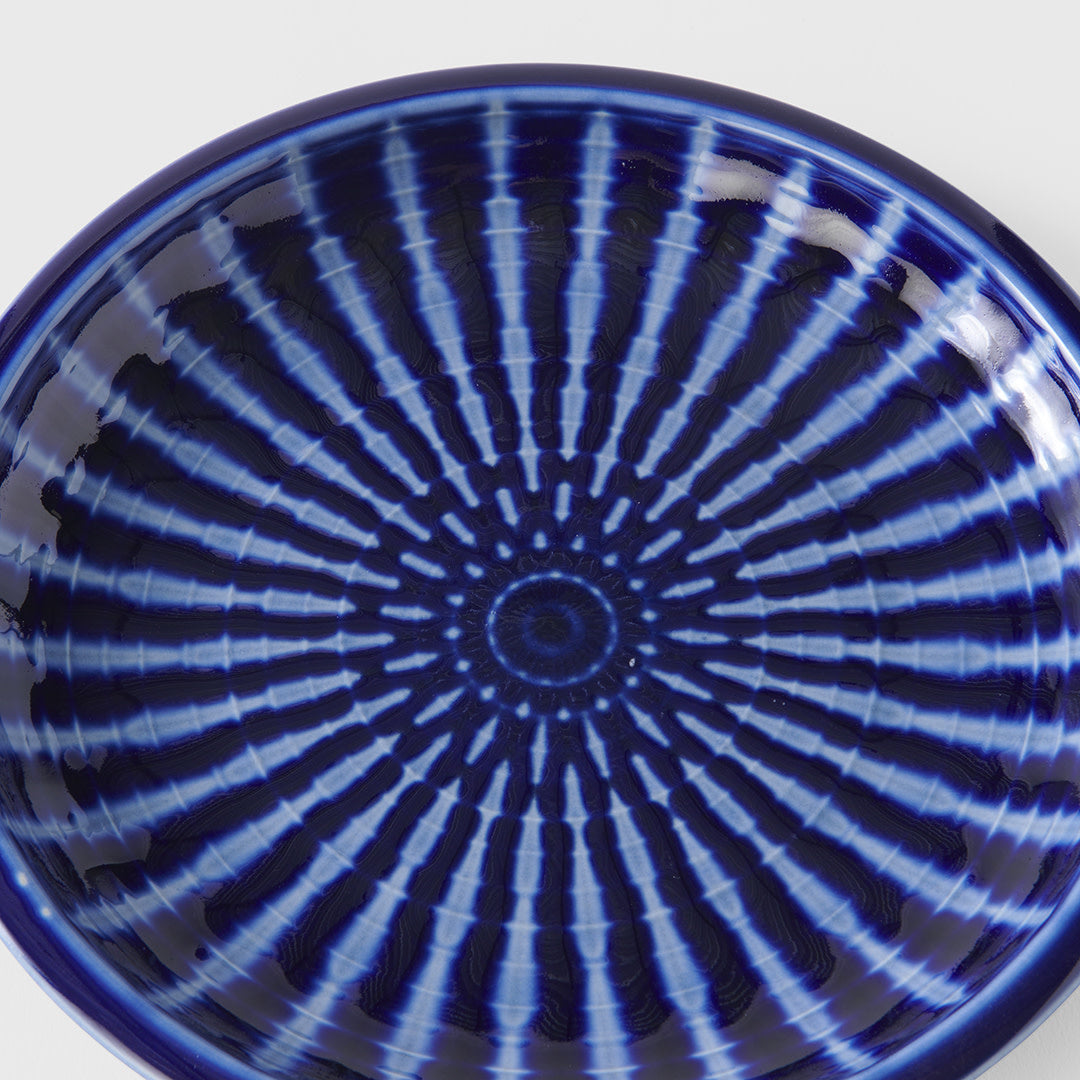 Dinner Plate 26 cm /  Cobalt Rays Glaze