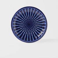 Dinner Plate 26cm Cobalt Rays Glaze