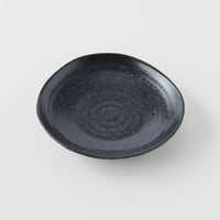 Saucer Organic Shape 13.5cm Kanso Matt Black Glaze