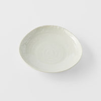 Saucer Organic Shape 13.5cm Kanso Soft White Glaze