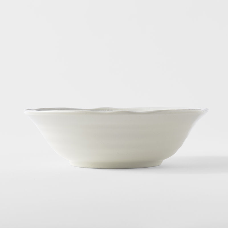 White Spiral Bowl 15.5 cm, 350 ml