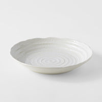 Pasta Bowl 22cm White Spiral Glaze