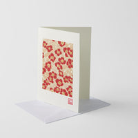 Chiyogami Blossom & Gold Handmade Greeting Card