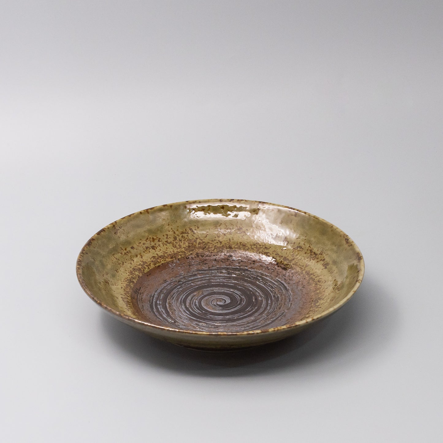 Pasta Bowl 23cm Chestnut Glaze overhead view