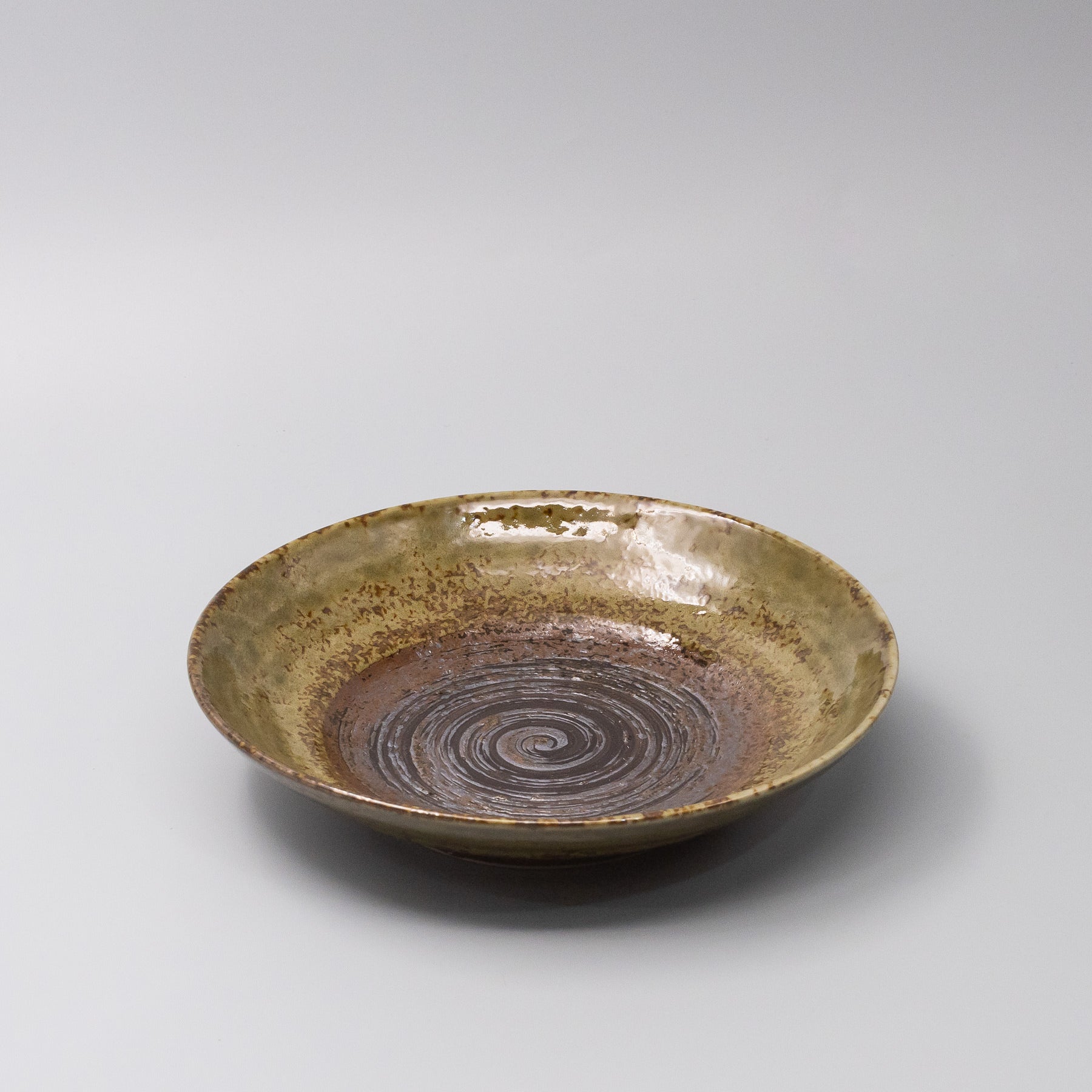 Pasta Bowl 23cm Chestnut Glaze overhead view