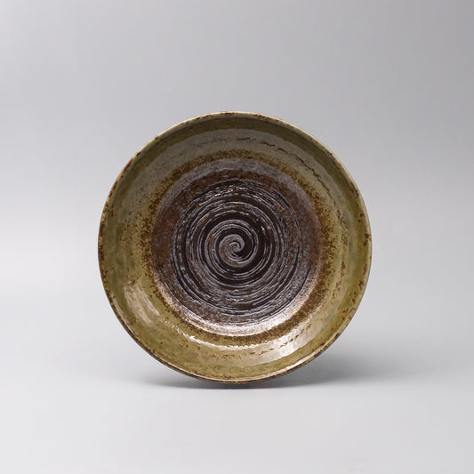 Pasta Bowl 23cm Chestnut Glaze handcrafted Japanese ceramic bowl
