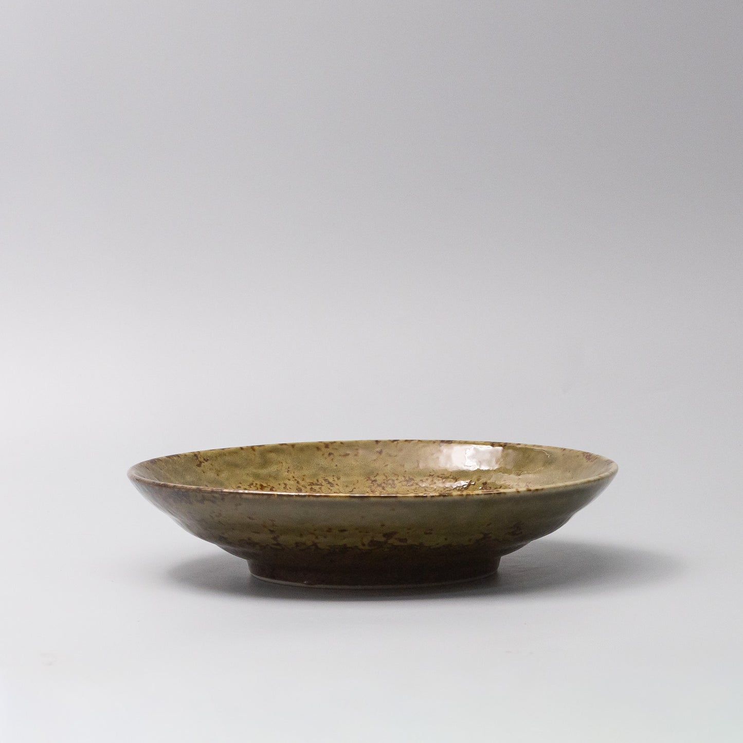 Pasta Bowl 23cm Chestnut Glaze side profile
