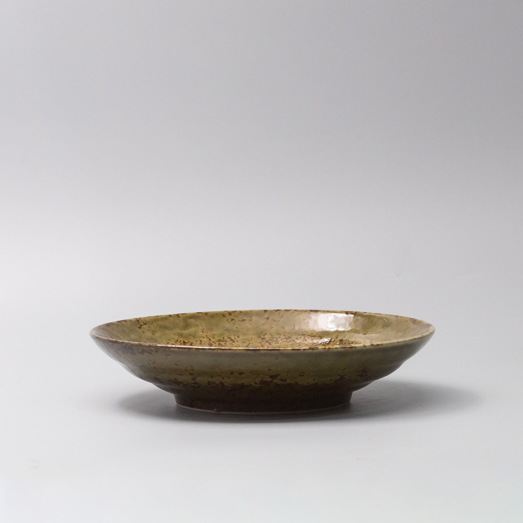 Pasta Bowl 23cm Chestnut Glaze side profile