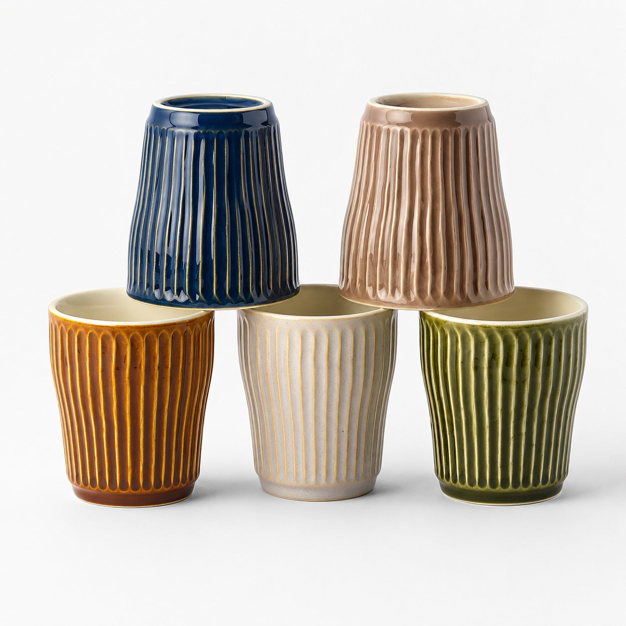 Cup Set 5pcs Autumn Glazes