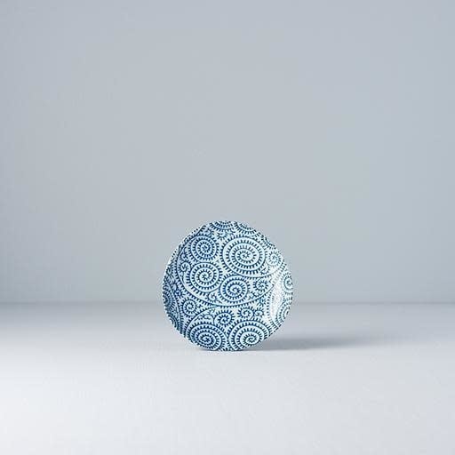 Blue Scroll Saucer/sml Plate 12 cm