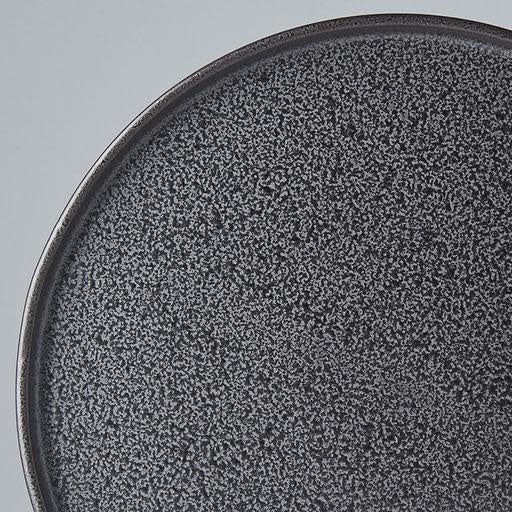 Slab Rim Plate 24 cm / Asphalt Glaze